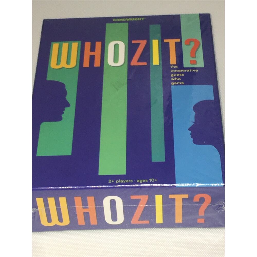 Gamewright The cooperative guess who game WHOZIT?